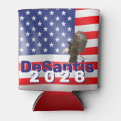 DeSantis 2028 mit Bald Eagle Dosenkühler (Vorderseite)