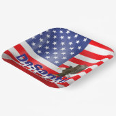 DeSantis 2028 mit Bald Eagle Pappteller (Gewinkelt)