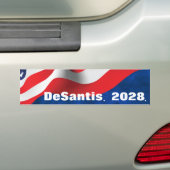 DeSantis 2028 Text mit Flag Autoaufkleber (Auf Auto)