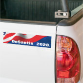 DeSantis 2028 Text mit Flag Autoaufkleber (Auf Lkw)