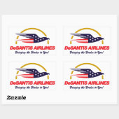 DeSantis Airlines bringen die Grenze zu Ihnen Rect Rechteckiger Aufkleber (Blatt)
