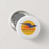 DeSantis Airlines Funny Political Meme Ron deSanti Button (Vorne & Hinten)