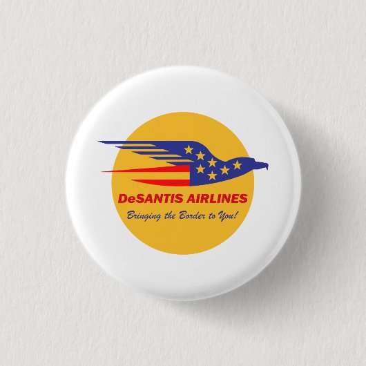 DeSantis Airlines Funny Political Meme Ron deSanti Button (Vorderseite)