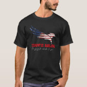 DeSantis Airlines Funny Political Meme Ron deSanti T-Shirt (Vorderseite)
