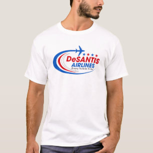 Desantis Airlines Funny Political Meme Ron Desanti T-Shirt