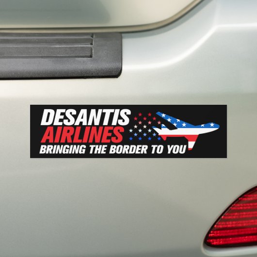 DeSantis Airlines Funny Ron DeSantis 2024 Autoaufkleber (Auf Auto)