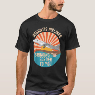 DeSantis Airlines Marthas Vineyard Meme 2022 Polit T-Shirt