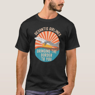 DeSantis Airlines Marthas Vineyard Policy Meme T-Shirt