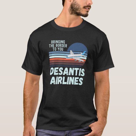 DeSantis Airlines Marthas Vineyard USA Sunset Pol T-Shirt (Vorderseite)