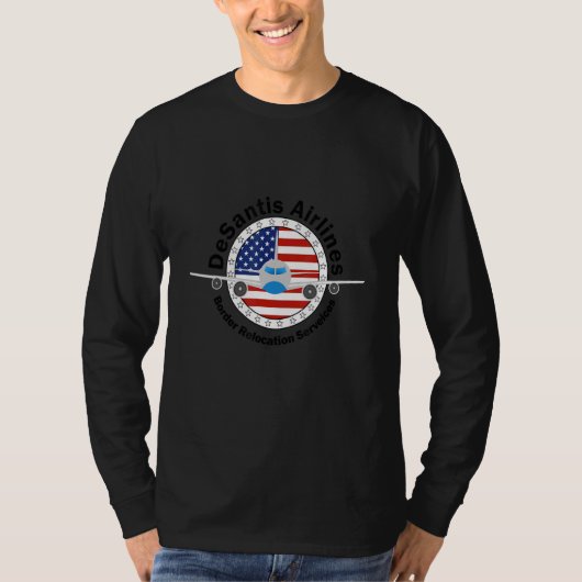 DeSantis Airlines Shirt, Retro Bringing the Border T-Shirt (Vorderseite)