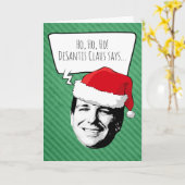 DeSantis Claus sagt frohe Weihnachten Karte (Gelbe Blume)