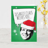DeSantis Claus wünscht Ihnen frohe Weihnachtskarte Karte (Gelbe Blume)