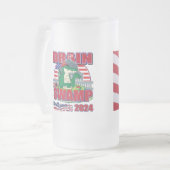 DeSantis für Präsident 2024 Mattglas Bierglas (Vorderseite Links)