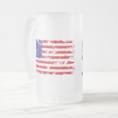 DeSantis für Präsident 2024 Mattglas Bierglas (Vorderseite Links)