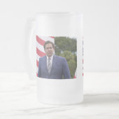 DeSantis für Präsident 2024 Mattglas Bierglas (Vorderseite Links)