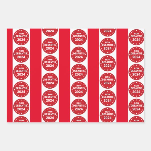 Desantis Präsident 2024 Geschenkpapier Set (Vorderseite 2)