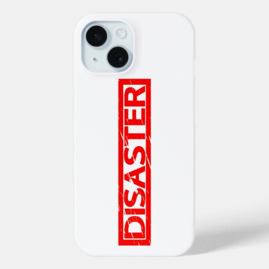 Desaster Briefmarke Case-Mate iPhone Hülle (Rückseite)