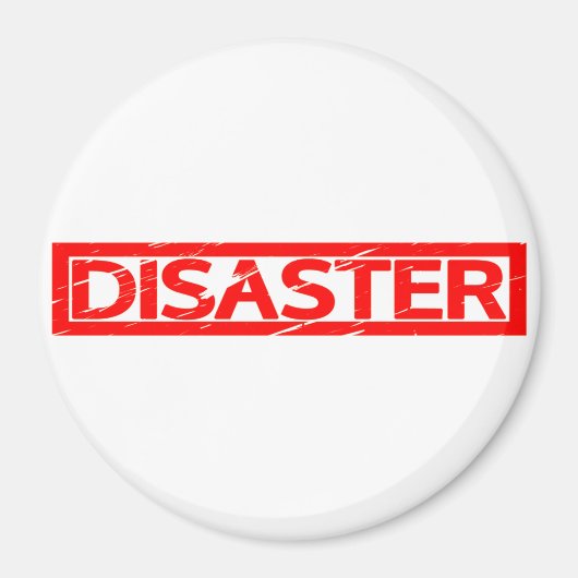 Desaster Briefmarke Magnet (Vorne)