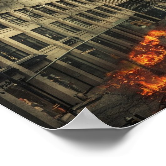 Desaster City Burning Poster (Ecke)