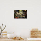 Desaster City Burning Poster (Küche)
