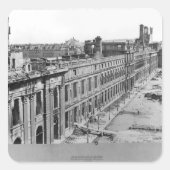 Desaster des Krieges Quadratischer Aufkleber (Vorderseite)