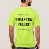 Desaster-Entlastungs-Team-Shirt - Sicherheits-Grün T-Shirt (Rückseite)