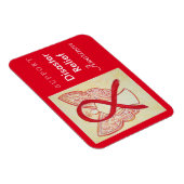 Desaster Relief Awareness Ribbon Angel Magnet (Rechte Seite)
