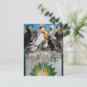 Desaster von Fowl Language Oil Art Postkarte (Stehend Vorderseite)