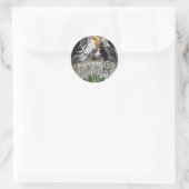 Desaster von Fowl Language Oil Art Runder Aufkleber (Tasche)