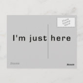 Desaster Zone Postkarte (Rückseite)