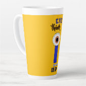Descartes Augen Latte Tasse (Linke Ecke)