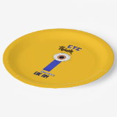 Descartes Augen Pappteller (Schrägansicht)