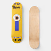Descartes Augen Skateboard (Vorderseite)