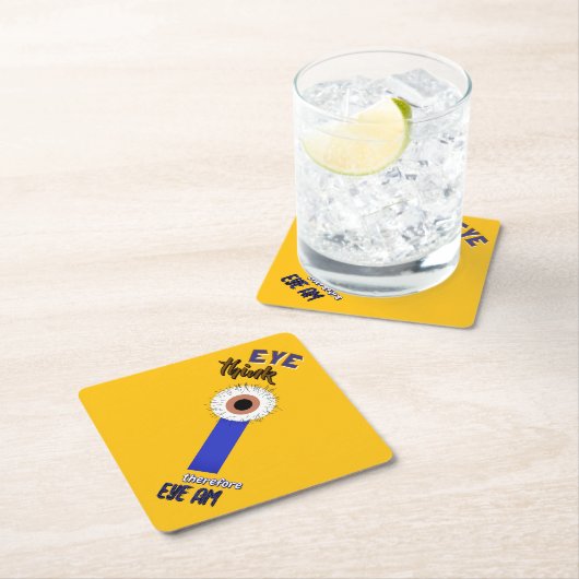 Descartes Augen Untersetzer (Vor Ort)