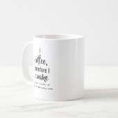 Descartes Coffee Philosophy Drehung Kaffeetasse (Vorderseite Links)