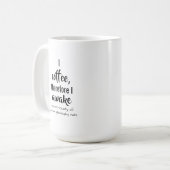Descartes Coffee Philosophy Drehung Kaffeetasse (Vorderseite Links)