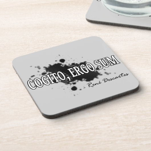 Descartes Getränkeuntersetzer (Linke Seite)