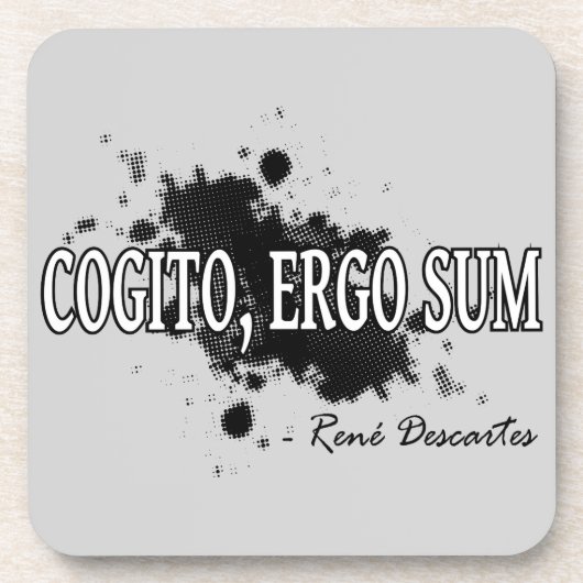 Descartes Getränkeuntersetzer (Vorderseite)