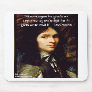Descartes "Heben Sie mein Soul" Berühmtes Zitat Mousepad