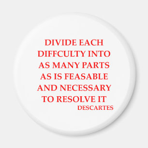 DESCARTES-Zitat Magnet