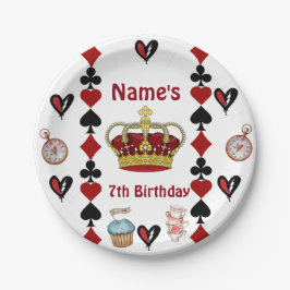descendants rise of red birthday party plates pappteller