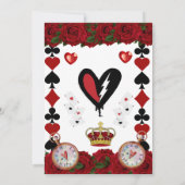 Descendants rise of red custom birthday invitation einladung (Rückseite)