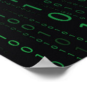 Descending Binary Code Poster (Ecke)