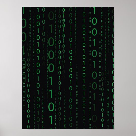 Descending Binary Code Poster (Vorne)