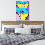 Descending on a Memphis Designed Planet Leinwanddruck (Insitu (Schlafzimmer))