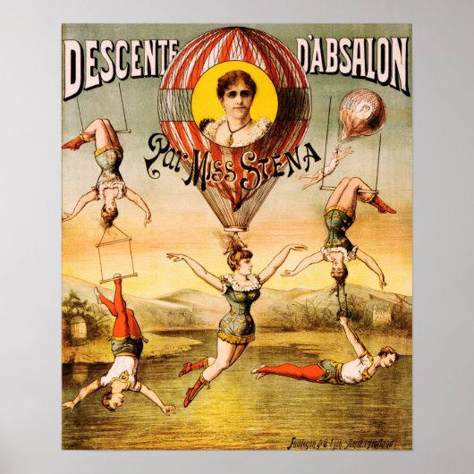 DESCENTE D' ABSALON Miss Siena Acrobatic Circus Poster (Vorne)