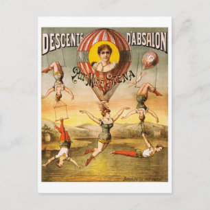 Descente d'Absalon par Miss Stena Postkarte