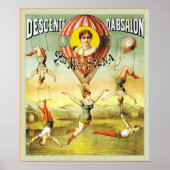 Descente d'Absalon ~ Vintager Kreis Poster (Vorne)