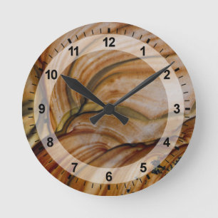 Deschutes Jasper Runde Wanduhr