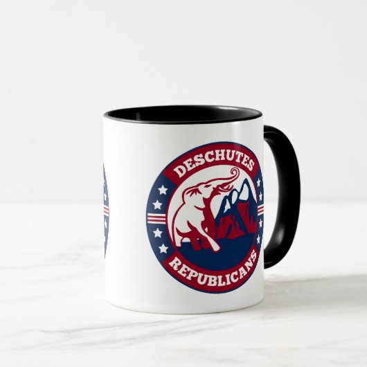 Deschutes Republikaner 2023 NEUER Logocoffee Cup Tasse (VorderseiteRechts)